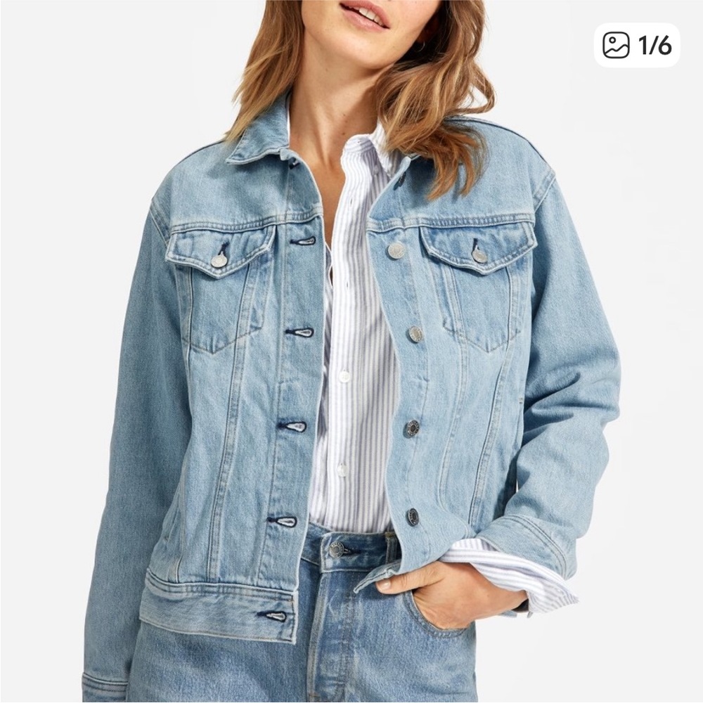 Everlane Light Blue Vintage-Style Denim Jacket